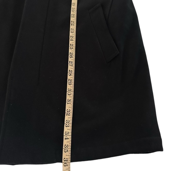 BROOKS BROTHERS BLACK WOOL COAT SIZE LARGE - Picture 11 of 12